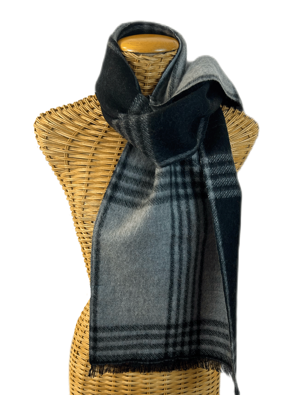 Charcoal & Light Gray Plaid Reversible Classic One Tie Unisex